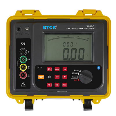 Musktool-ETCR3100C-2/3/4Wires Earth Resistance Soil Resistivity Tester,ground resistance tester,GEO Tester