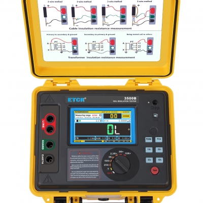 Musktool-ETCR3500B-10KV/5TΩ/5mA/DAR/PI High Voltage Insulation Resistance Tester,megger,megaohmmeter,ohm-meter