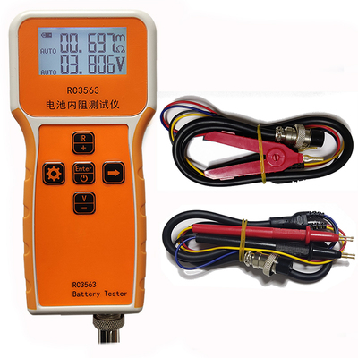 Musktool-RC3563 High-precision Battery Internal Resistance Detector True Four-wire AC Lithium Lead Acid Lithium Car Battery Tester,Portable AC Internal Resistance Tester (ACR@1KHz) for All Batteries 0-