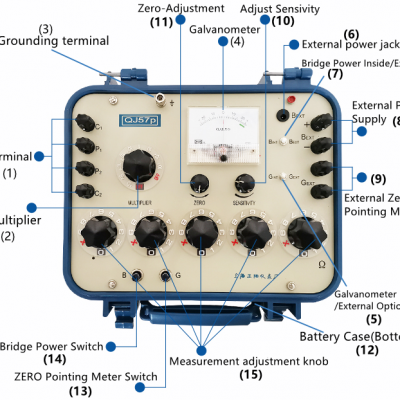 Musktool-QJ57P High Accuracy DC resistance Dual Bridge(Kelvin Bridge)