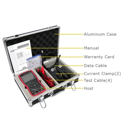 Musktool-ETCR4000A Intelligent Double Clamp Digital Phase Voltmeter Phase Volt-Ampere Meter