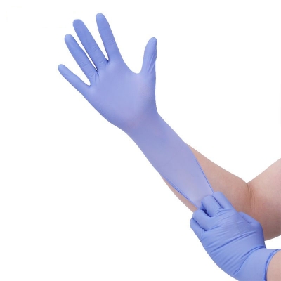 Musktool-9 inch 3.5g Ice Blue Examination Nitrile Gloves