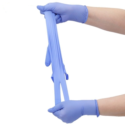 Musktool-9 inch 3.5g Ice Blue Examination Nitrile Gloves