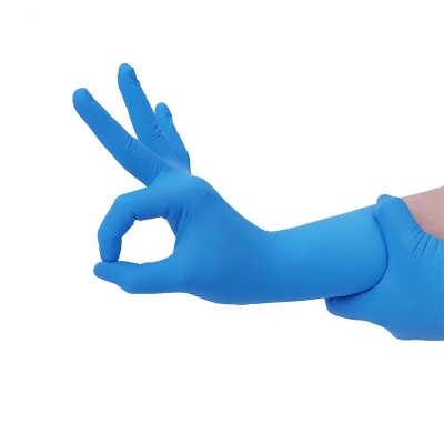 Musktool-9 inch 4.5g blue disposable Nitrile Gloves