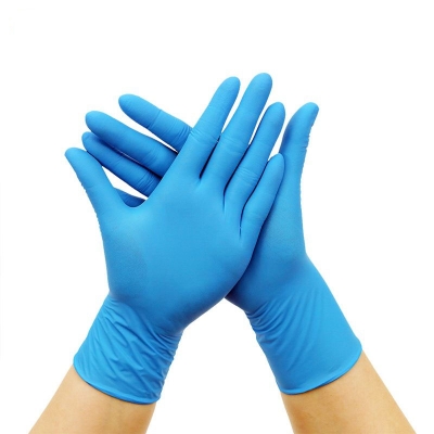 Musktool-9 inch 4.5g blue disposable Nitrile Gloves