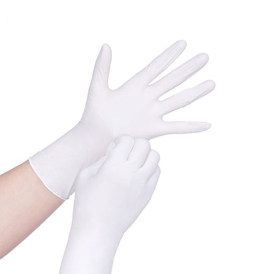 Musktool-9 inch 4.5g White Cleanroom Nitrile Gloves