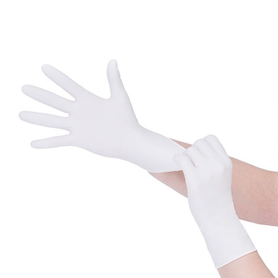 Musktool-9 inch 3.5g White Nitrile Exam Disposable Glove