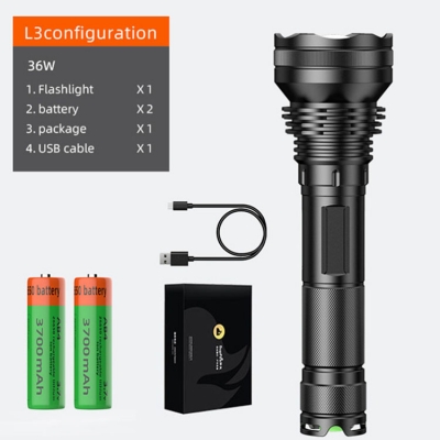 Musktool-L3-P90 zoomable flashlight