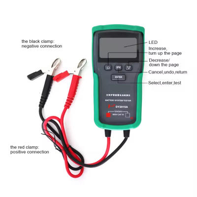 Xtester-DY2015A 12V Digital Multimeter Tools Lead Acid CCA Load Battery Charge Test Battery Teste For Vehicles Trucks Motorcycle