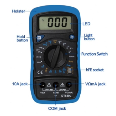 Xtester-DT830L True RMS Digital Smart Multimeter