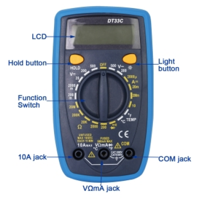 Xtester-DT33A,DT33B,DT33C,DT33D True RMS Digital Smart Multimeter