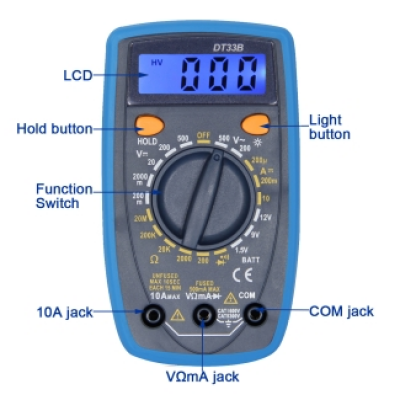 Xtester-DT33A,DT33B,DT33C,DT33D True RMS Digital Smart Multimeter