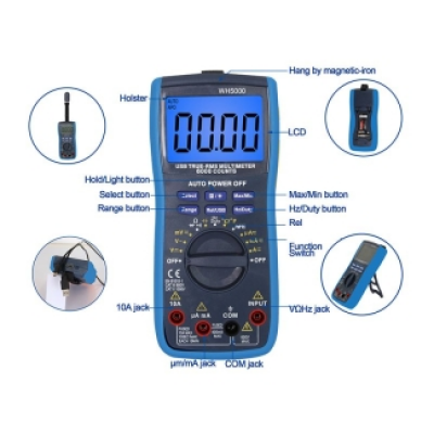 Xtester-WH5000,5000A True RMS Digital Smart Multimeter