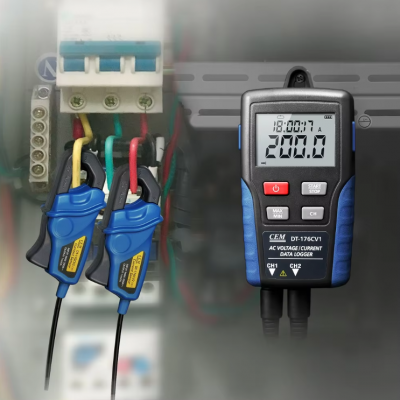 Xtester- CEM DT-176CV2 Wholesale Digital LCD Display True RMS AC Current and Voltage Dataloggers With USB Interface