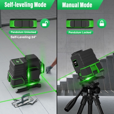 Musktool-SW-383G Laser Level self leveling/ manual mode