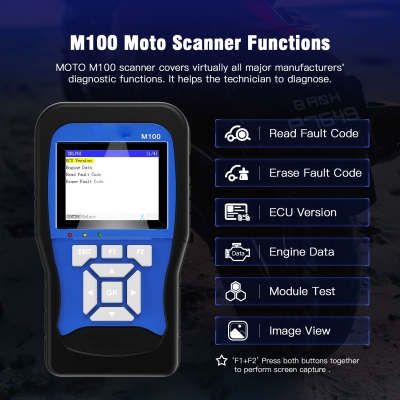 Xtester-M100  Handheld Multi-Language Motocross Diagnostic Scan Tool