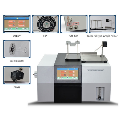 Musktool-SKZ1059B Color touch screen automatic ISO 6964 ASTM D1603 carbon black content analyzer