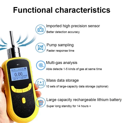 Musktool-SKZ1050-TVOC Sound and light alarm electronic flue gas analyzer testo Exhaust Gas Outlet VOC Analyzer