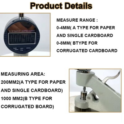 Musktool-SKZ106A Digital display 0-6mm thickness tester thickness gauge meter for paper and cardboard