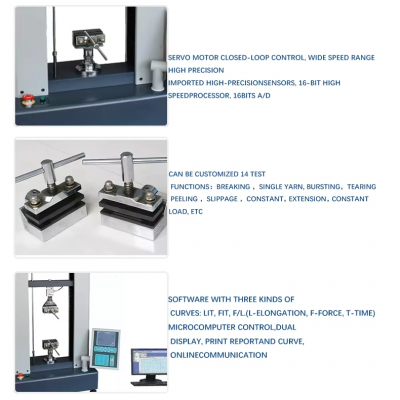 Musktool-SKZ154A Lab auto testing equipment fabric CRE extension universal tensile testing machine