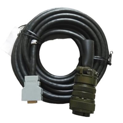 Xtester-Motor feedback line, servo encoder cable, straight end bend, high flexibility cable