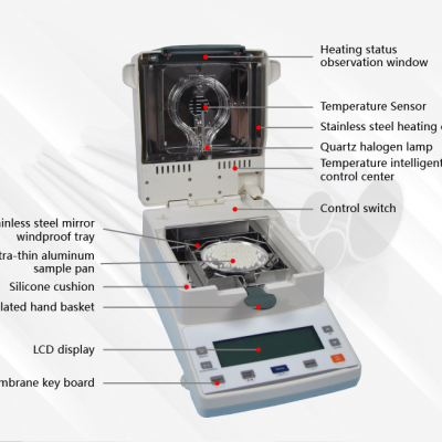 Musktool-111L-5 benchtop cereals seed feed halogen moisture analyzer meter