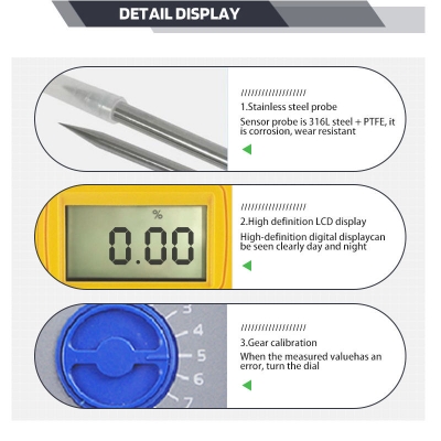 Musktool-SKZ111D Portable hay moisture probe tester for silage hay