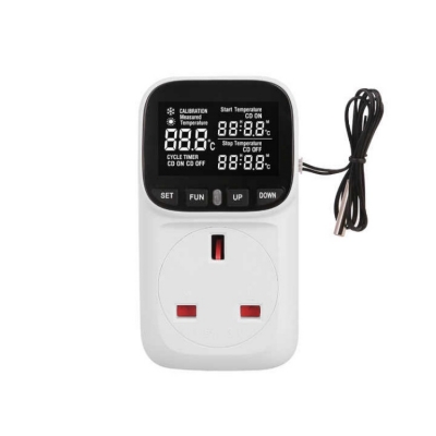 Musktool- STC01A-UK High Precision Intelligent Thermostat EU Plug Microcomputer Temperature Controller Switch