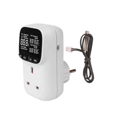 Musktool- STC01A-UK High Precision Intelligent Thermostat EU Plug Microcomputer Temperature Controller Switch
