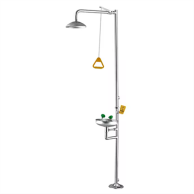 Musktool-EW190 Vertical Laboratory Stainless Steel Combined Emergency Eye Washer and Safety Shower
