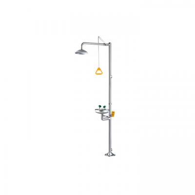 Musktool-EW190 Vertical Laboratory Stainless Steel Combined Emergency Eye Washer and Safety Shower