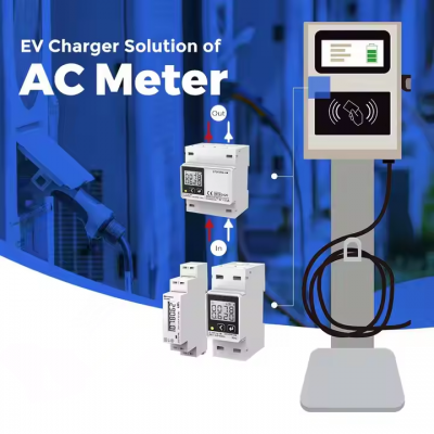 Musktool-EV130 EV Charger MID Billing Meter Single/three Phase -40~70 Energy Meter
