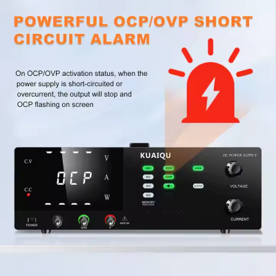 Musktool-KUAIQU 30V 50A 1500W Switching Power Supply R-SPS3050S Storage Memory OCP OVP Short Circuit Protection Voltage Regulator SMPS