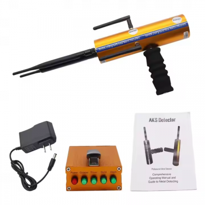 Mustool-Portable AKS 25M Depth AKS Long Range Gold Metal Detector Gems Diamond Finder with Five Antennas Handheld Type