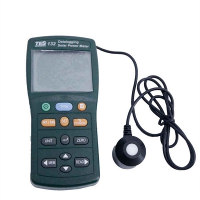 Xtester-Handheld Solar Power Meter Tester TES-132 400-1Knm Range 2000W/m2 & 634Btu/(ft2h) Data Logger SD Card 2G USB TES132