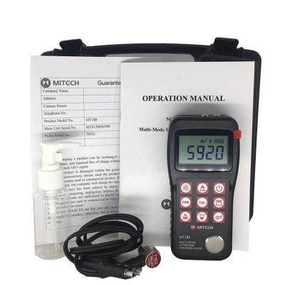 Musktool-Original MITCCH MT180 Ultrasonic Thickness Meter Gauge Tester MT-180 Measuring Range 0.65mm-600mm
