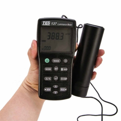 Musktool-Luminance Meter TES-137 Dual Display 4-digit LCD Lux Meter TES137 Light Meter Lightness Tester Screen Brightness Meter