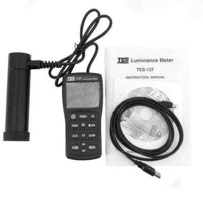 Musktool-Luminance Meter TES-137 Dual Display 4-digit LCD Lux Meter TES137 Light Meter Lightness Tester Screen Brightness Meter