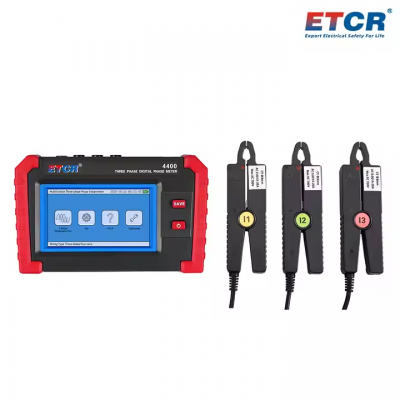 Musktool-ETCR4400 Automatic Measurement Possible Colorful Touch Screen 3-Phase Phase Voltammeter