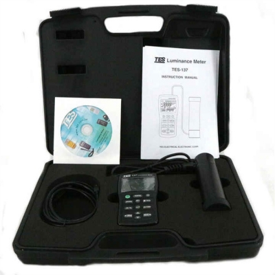 Musktool-Luminance Meter TES-137 Dual Display 4-digit LCD Lux Meter TES137 Light Meter Lightness Tester Screen Brightness Meter