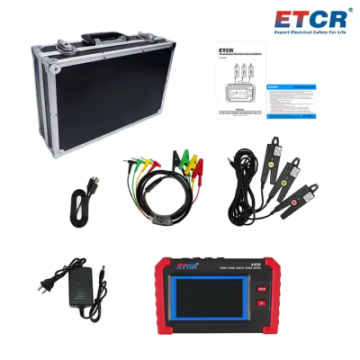 Musktool-ETCR4400 Automatic Measurement Possible Colorful Touch Screen 3-Phase Phase Voltammeter