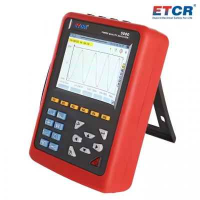 Musktool-ETCR5000 Comprehensive Analysis of Voltage Current Power and Electrical Power Quality Logger Energy Power Quality Analyzer