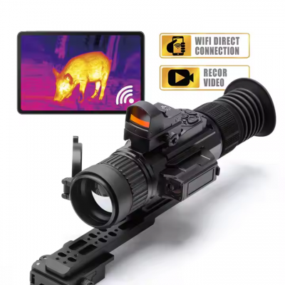 Musktool-TRX335 Thermal Imageing Scope for Hunting 384-288 Thermal Imaging Monocular Camera Thermal Imaging Sight with LRF WiFi PIP