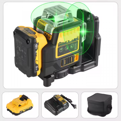 Musktool-DW89LG 360&deg; Rotating 3D 12-Line Green Laser Level Professional Outdoor Construction Marking Tool Lithium Battery DW89LG