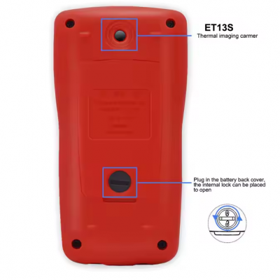 Musktool-ET13S 192-192 Thermal Imager Camera 9999 Counts Digital Multimeter 2 in 1 IR Camera for Automobile Pipe Heating Inspect