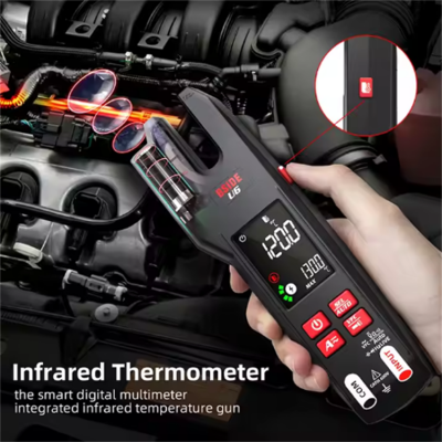 Musktool-Professional Digital Clamp Multimeter U6 600A AC/DC Voltage Resistance Capacitance Diode Tester Electronic Measuring Instrument