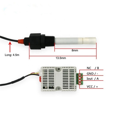 Musktool-Rs485 Output Industrial Electrical Analog Conductivity Xtester-Electrode 4-20Ma EC Water Conductivity Sensor