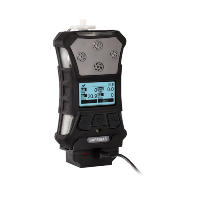 Musktool-Safegas Portable Gas Detector CH4, H2S, CO, O2, NH3 5 in 1 Imported Sensor IECEX Certificated With Alarm Function