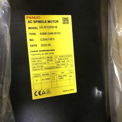 Musktool-A06B2446B103 Original Japan Cnc Ac Servo Motor A06B-2446-B103 Fanuc AC Spindle Motor