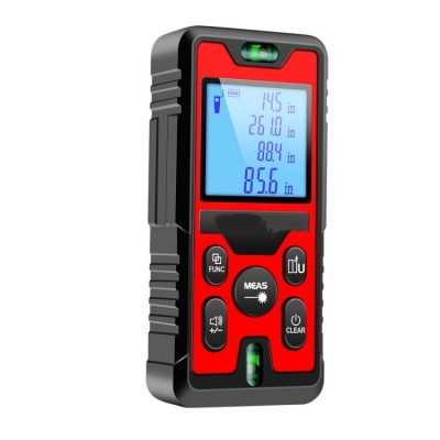Musktool- LD2-120 0.16ft ~ 394ft Digital Laser Infrared Distance Meter, Rechargeable Range Finder